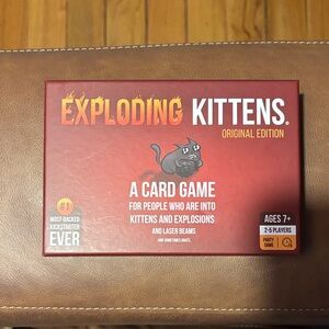 Original Edition Exploding Kittens Card Game - Red
